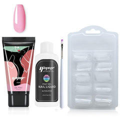 Pink Poly Gel Nail Extension Kit Easy DIY Salon & Home Nail Art Builder Gel
