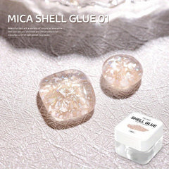 Summer Glitter Sequin Gel Nail Polish Translucent Brown Orange Nail Gel