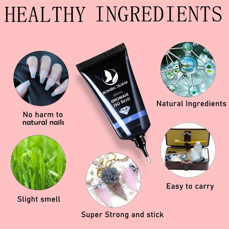 Strong Nail Glue for Press On Nails & Rhinestone Decoration