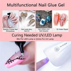 Strong Nail Glue for Press On Nails & Rhinestone Decoration