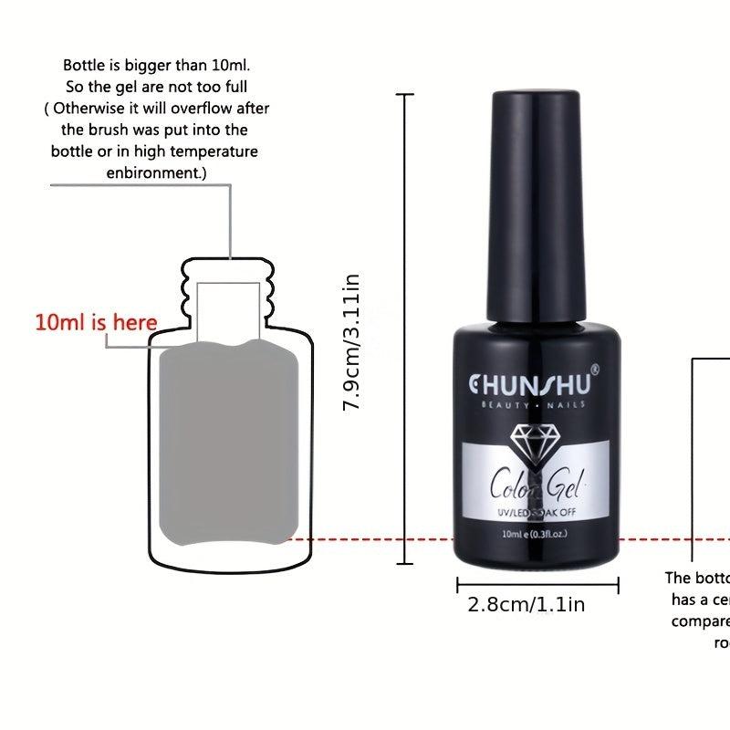 9pcs Milky Gel Nail Polish Set Soak Off Varnish for Spring Summer Manicure