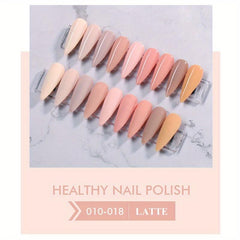9pcs Milky Gel Nail Polish Set Soak Off Varnish for Spring Summer Manicure