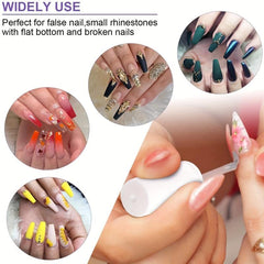 3 pcs Strong Nail Glue for Acrylic Nails Brush On Adhesive Press On Nails