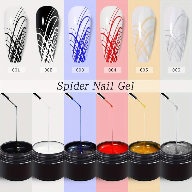 Spider Gel Nail Polish 6 Colors, Drawing Decoration DIY
