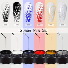 Spider Gel Nail Polish 6 Colors, Drawing Decoration DIY
