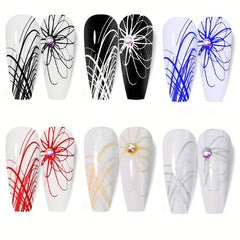 Spider Gel Nail Polish 6 Colors, Drawing Decoration DIY