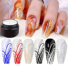 Spider Gel Nail Polish 6 Colors, Drawing Decoration DIY