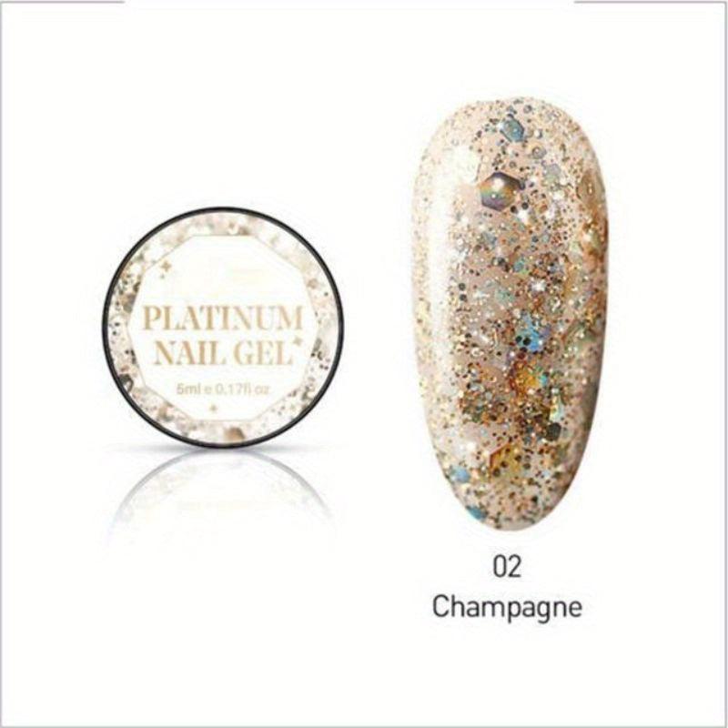 8 Colors Sparkle Aurora Glitter Gel Polish