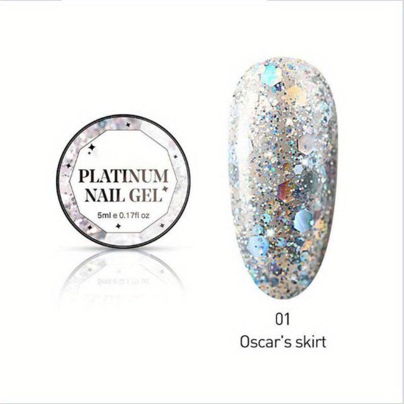 8 Colors Sparkle Aurora Glitter Gel Polish