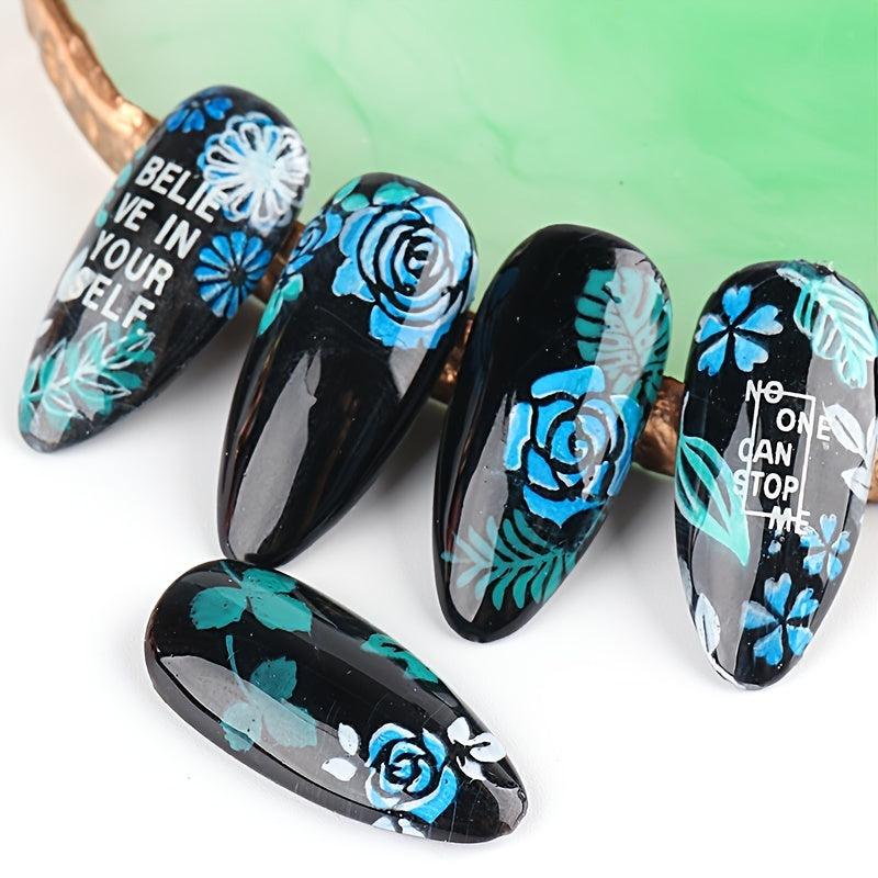 12 Colors Nail Stamping Polish Gel Kit - Long Lasting and Durable