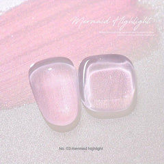 Crystal Transparent Mermaid Pearlescent Gel Polish Nail Art Varnish