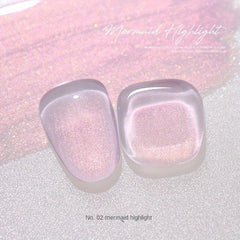 Crystal Transparent Mermaid Pearlescent Gel Polish Nail Art Varnish