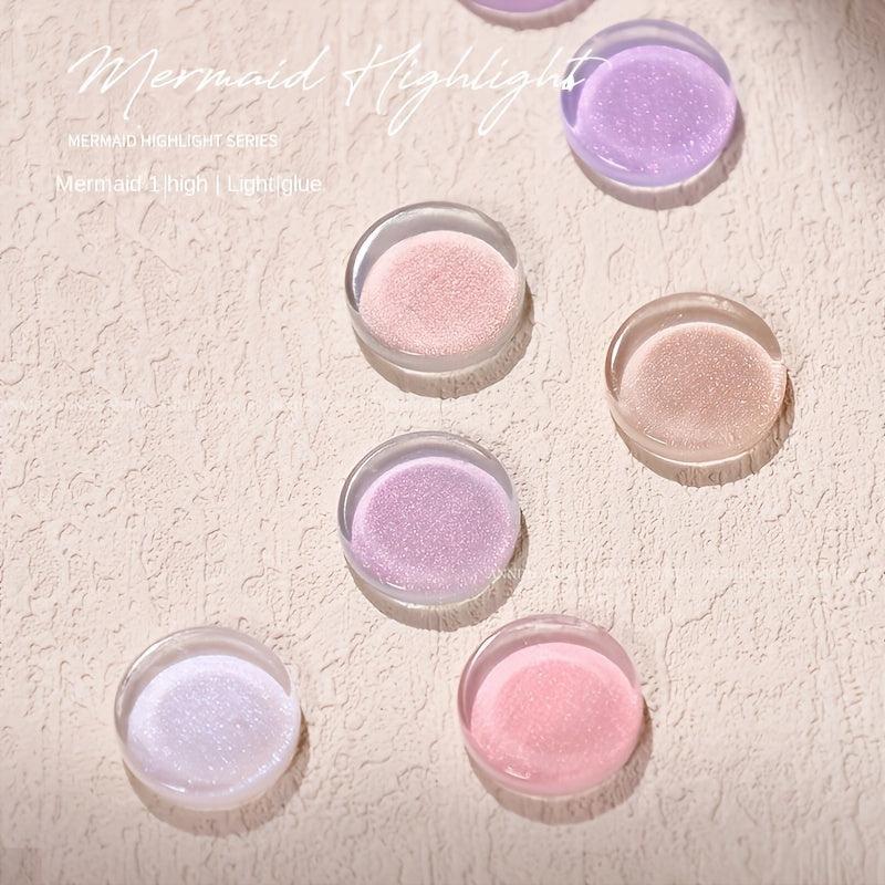 Crystal Transparent Mermaid Pearlescent Gel Polish Nail Art Varnish