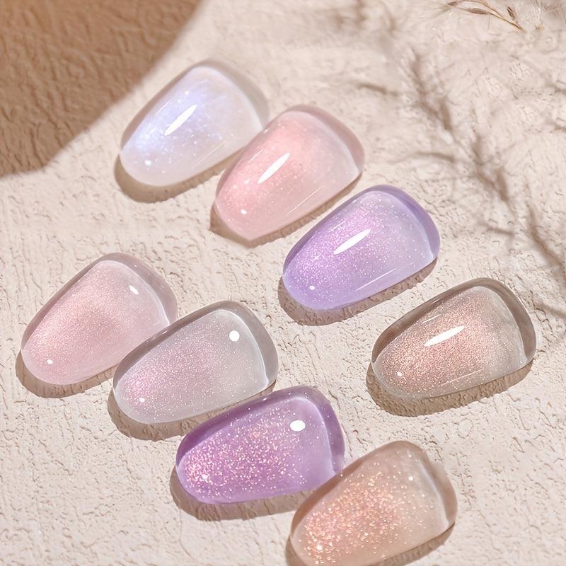Crystal Transparent Mermaid Pearlescent Gel Polish Nail Art Varnish
