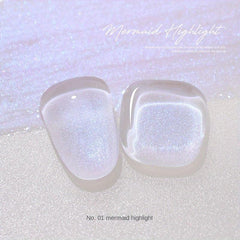 Crystal Transparent Mermaid Pearlescent Gel Polish Nail Art Varnish