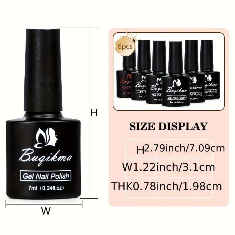 4 Colors Nude Gel Polish Set Gel Base Top Coat Fall Brown Gel