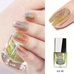 7ml Holographic Glitter Nail Polish - Reflective Shine Lacquer