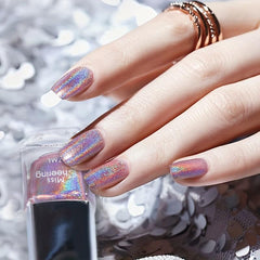 7ml Holographic Glitter Nail Polish - Reflective Shine Lacquer