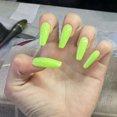 9pc Neon Pink Green Yellow Gel Polish Set