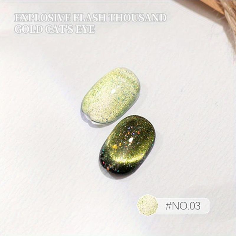 Reflective Glitter Cat Eye Gel Polish