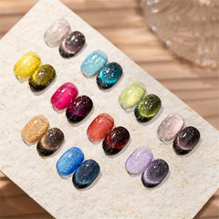 Reflective Glitter Cat Eye Gel Polish