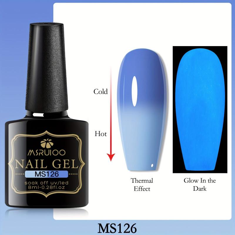 Glow In The Dark Gel Nail Polish Set - 6 PCS 8ML