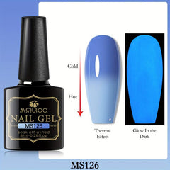 Glow In The Dark Gel Nail Polish Set - 6 PCS 8ML