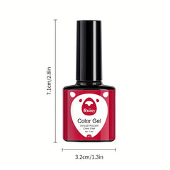 Red Gel Polish Kit 6 Colors Soak Off No Wipe Nail Gel Polish Set