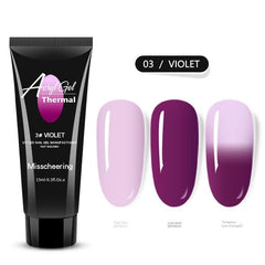 Temperature Change Poly Nail Extension Gel for Women Girls