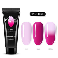 Temperature Change Poly Nail Extension Gel for Women Girls