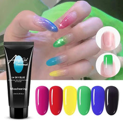 Temperature Change Poly Nail Extension Gel for Women Girls