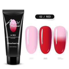Temperature Change Poly Nail Extension Gel for Women Girls