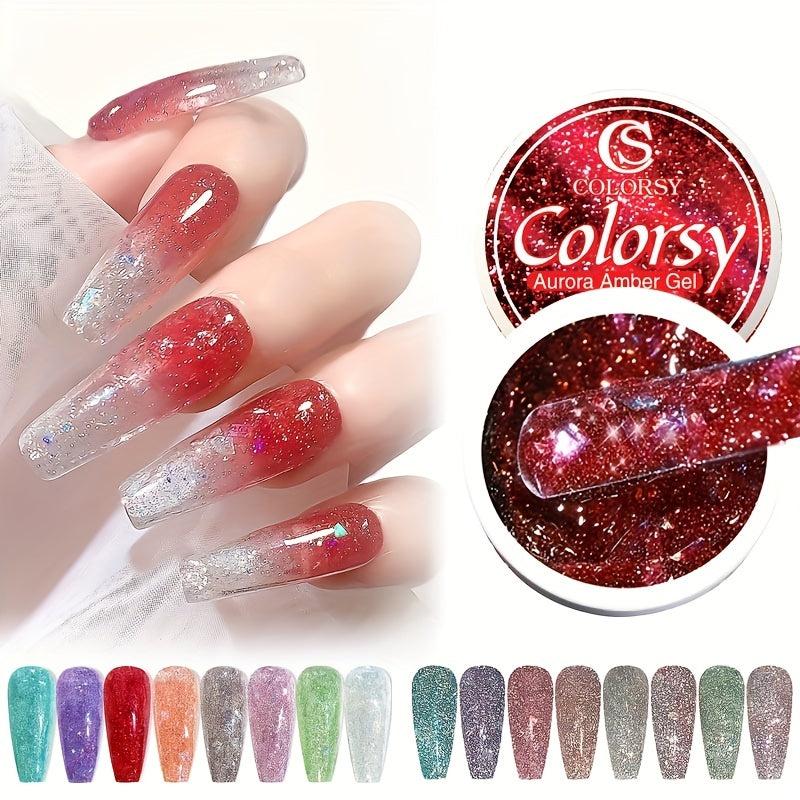 Colorful Glitter Nail Gel Polish - Nail Art Products