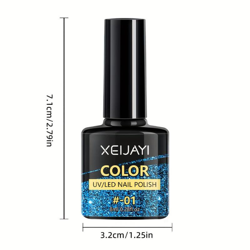 Reflective Glitter Cat Eye Gel Nail Polish