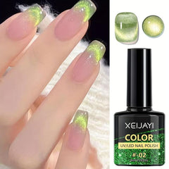 Reflective Glitter Cat Eye Gel Nail Polish