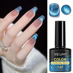 Reflective Glitter Cat Eye Gel Nail Polish