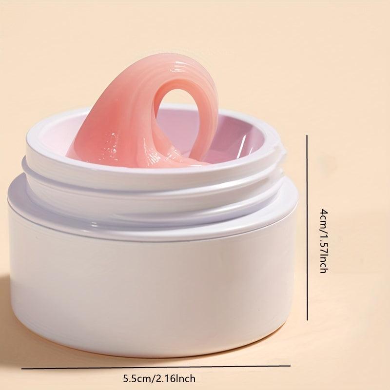 Clear Pink Solid Builder Gel for Nail Extensions and Manicures