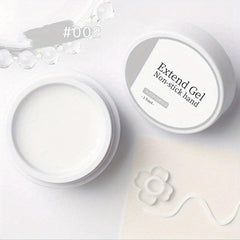 Clear Pink Solid Builder Gel for Nail Extensions and Manicures
