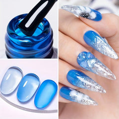 AWStorG 6Pcs Nude Gel Nail Polish Set Sea Colorful Glaze Semi Permanent Varnish