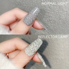 Reflective Glitter Gel Polish Shimmer Sequins Gel Nail Polish