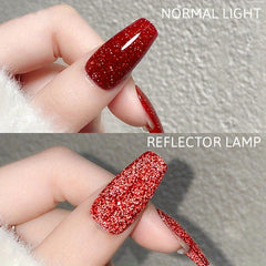 Reflective Glitter Gel Polish Shimmer Sequins Gel Nail Polish