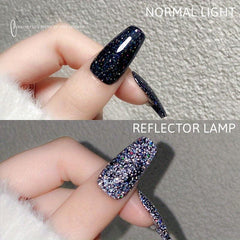 Reflective Glitter Gel Polish Shimmer Sequins Gel Nail Polish