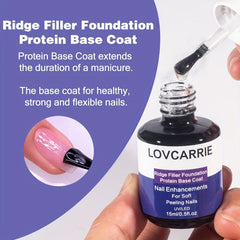 Protein Base Coat Nail Enhancements for Soft Peeling Nails