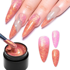 Mermaid Gel Nail Polish Glitter Shell Thread Temperature Long-Lasting Shine