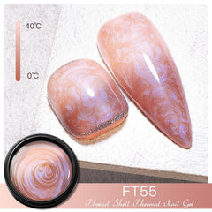 Mermaid Gel Nail Polish Glitter Shell Thread Temperature Long-Lasting Shine