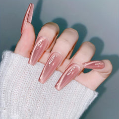 Cat Eye Gel Nail Polish Nude Pink Holographic Magnetic Gel Polish