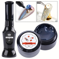 Nail Art Glue Stick Rhinestones Acrylic Glitter No Wipe Top Coat Gel