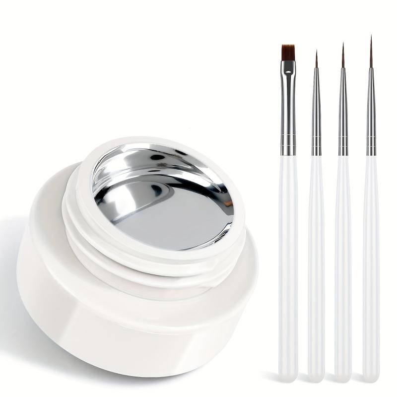 Metallic Painting Gel Silvery Painted Nail Gel 3D Metal Mirror
