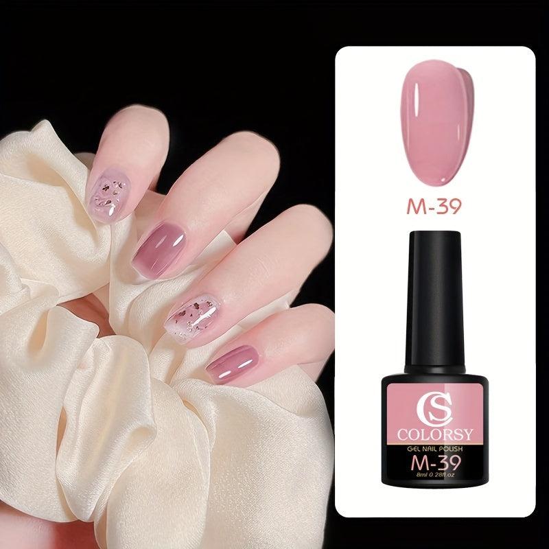 Quick Dry Jelly Jade Nail Polish Long Lasting Neutral for Salon Manicures