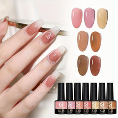 Quick Dry Jelly Jade Nail Polish Long Lasting Neutral for Salon Manicures